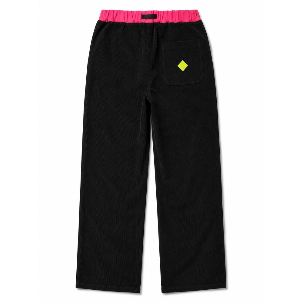 CNCPTS Beach Pant Black Pink Corduroy Pants Size L NWT - Picture 2 of 4